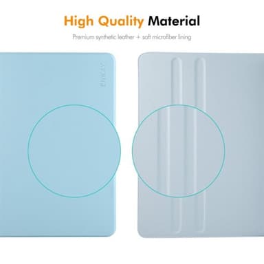 Konstläderfodral med ställ till iPad Air 10,5 / Pro 10,5 / 10,2 - Grå