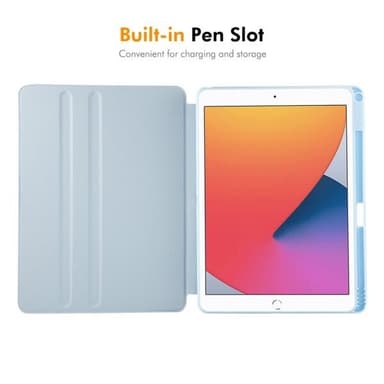 Konstläderfodral med ställ till iPad Air 10,5 / Pro 10,5 / 10,2 - Grå