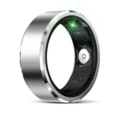 R5 Smart Ring med Hälsoövervakning och träningslägen Strl 10 - Silver