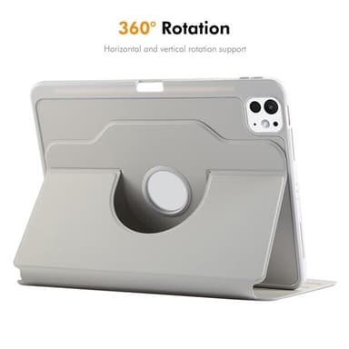 Konstläderfodral med ställ till iPad Pro 11 2022 / 2021 / 2020 - Grå