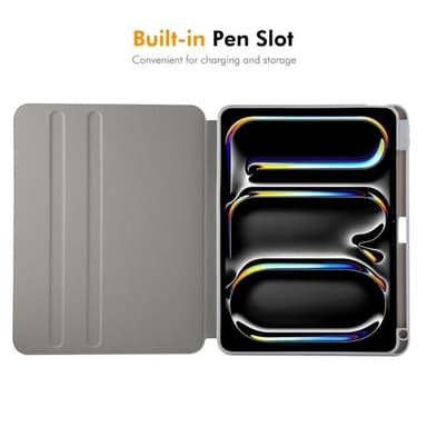 Konstläderfodral med ställ till iPad Pro 11 2022 / 2021 / 2020 - Grå