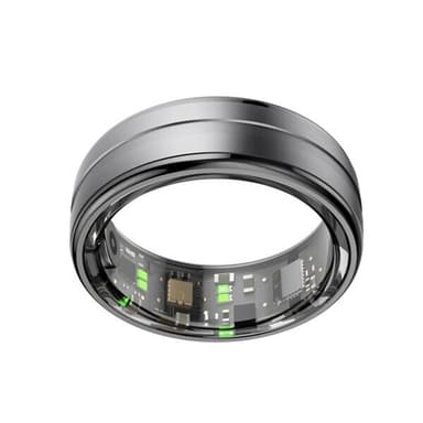R06 Smart Ring med Hälsoövervakning och träningslägen Strl 8 - Svart