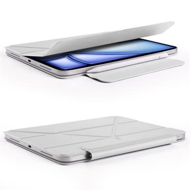 Konstläderfodral med ställ och magneter till iPad Air 13 2024 - Grå