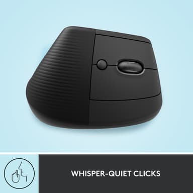 Logitech Lift Vertical trådlös mus (grafit)