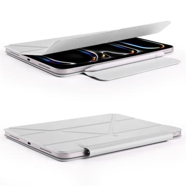 Konstläderfodral med ställ och magneter till iPad Pro 11 2024 - Grå