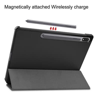 Slim Fit Cover Fodral Till Samsung Galaxy Tab S7 Plus - Svart
