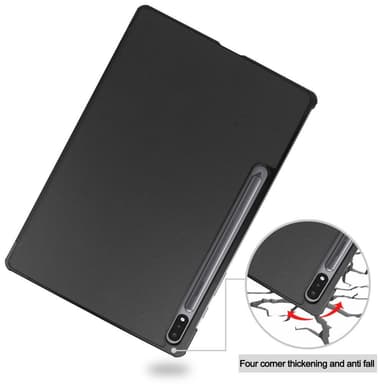 Slim Fit Cover Fodral Till Samsung Galaxy Tab S7 Plus - Svart