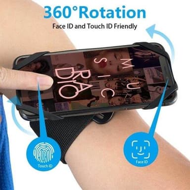 Armband med roterbar mobilhållare