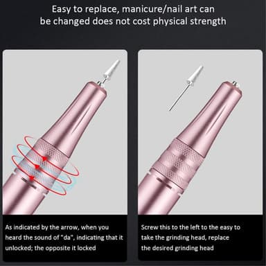 Nagelborr 30000RPM Elektrisk nagelfilsmaskin Manikyr Pedikyr