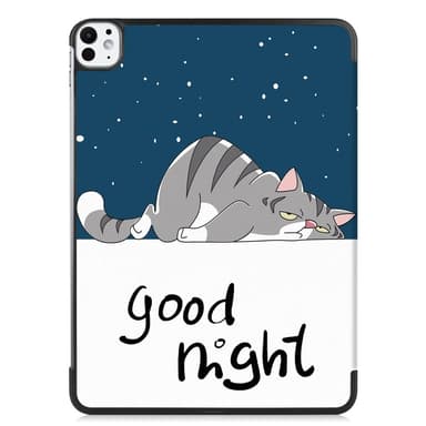 Till iPad Pro 11 (2024) Slim fit tri-fold fodral - Cat