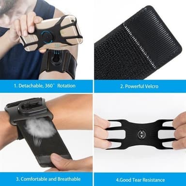 Armband med roterbar mobilhållare