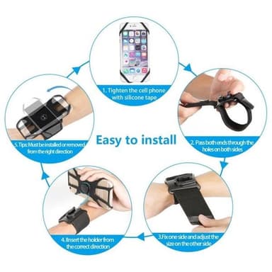 Armband med roterbar mobilhållare