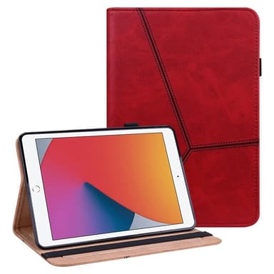 För iPad 10.2 (2021)/(2020)/(2019) Vikbart fodral - Röd