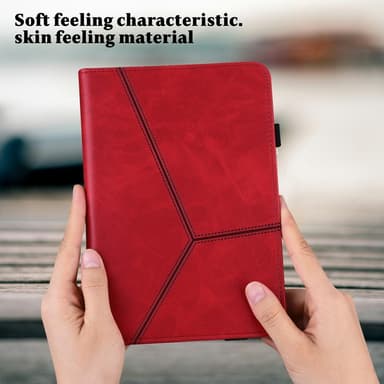 För iPad 10.2 (2021)/(2020)/(2019) Vikbart fodral - Röd