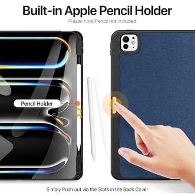 DUX DUCIS Domo iPad Pro 13 (2024) fodral Tri-Fold - Blå