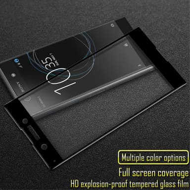 IMAK Heltäckande Härdat Glas Sony Xperia XA1 - Svart