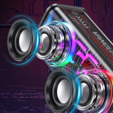 Bluetooth 5.3 Dual Horn RGB Light Trådlös subwoofer Högtalare