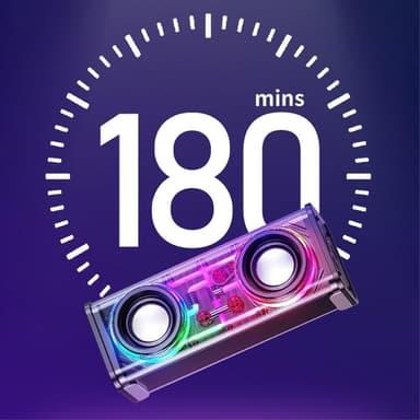 Bluetooth 5.3 Dual Horn RGB Light Trådlös subwoofer Högtalare