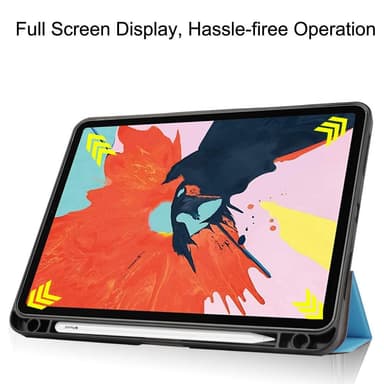Apple iPad Air (2020) (2022) Slim fit tri-fold fodral - Ljusblå