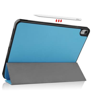 Apple iPad Air (2020) (2022) Slim fit tri-fold fodral - Ljusblå