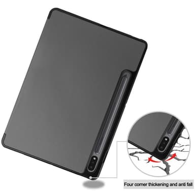 Slim Fit Cover Fodral Till Samsung Galaxy Tab S7 / S8 - Grå