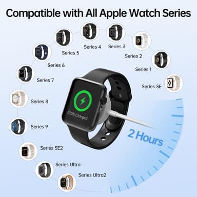 Laddare Docka till A Watch 1m Magnetisk laddare