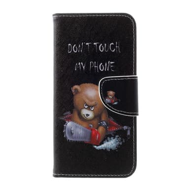 Samsung Galaxy S10 Plånboksfodral - Angry Bear and Warning Words