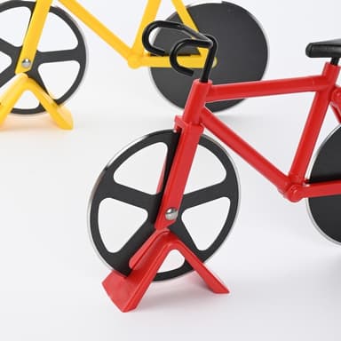 Pizzaskärare / Pizza Slicer Cykel - Gul