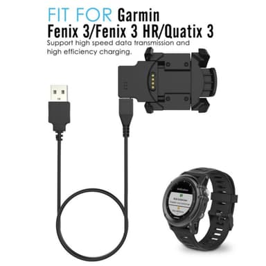 Garmin Fenix 3 HR/Fenix3/Quatix 3 USB Laddningskabel docka