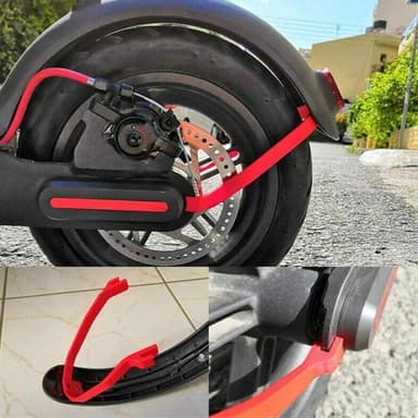 Xiaomi Mijia M365 / M365 Pro Stödfäste Paket Bakskärm Mudguard - Röd