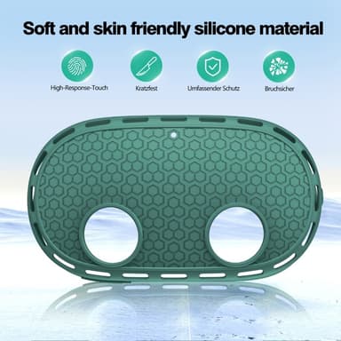 För Meta Quest 3S Skyddsfodral VR Headset Silikonskydd