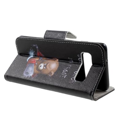 Samsung Galaxy S10 Plånboksfodral - Angry Bear and Warning Words