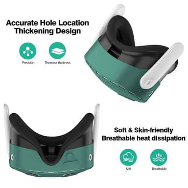 För Meta Quest 3S Skyddsfodral VR Headset Silikonskydd