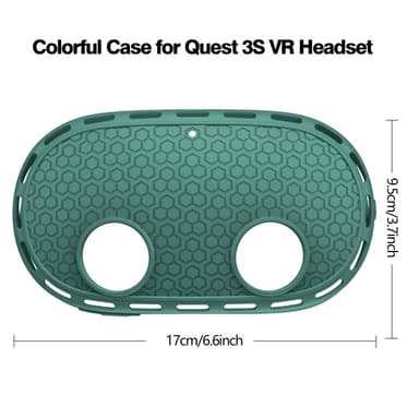 För Meta Quest 3S Skyddsfodral VR Headset Silikonskydd