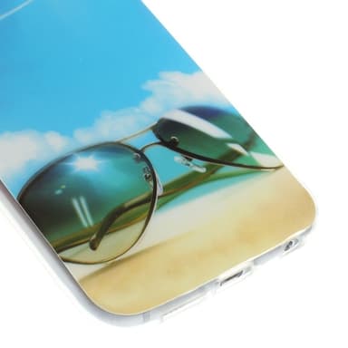 TPU Skal Samsung Galaxy S6 - Blue Sky and Glasses
