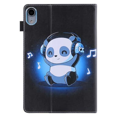 Apple iPad 10.9 2022 Vikbart fodral korthållare - Panda / Musik