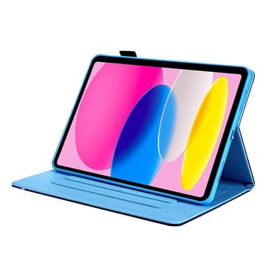 Apple iPad 10.9 2022 Vikbart fodral korthållare - Panda / Musik
