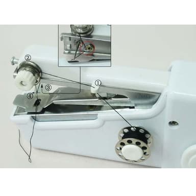 Bärbar Mini Symaskin Handy Quick Stitch Tool