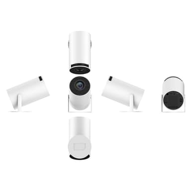 Bärbar Smart Projektor WiFi Bluetooth 4K HD Video Hemmabio LED-projektor