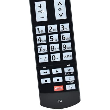 TV fjärrkontroll Ersättning för N2QAYB000862 För Panasonic TV med Easy to Use knapp