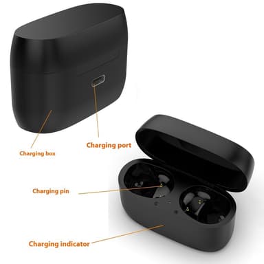 Docka för Jabra Elite 5 Earbuds Laddningsfack Laddningskabel