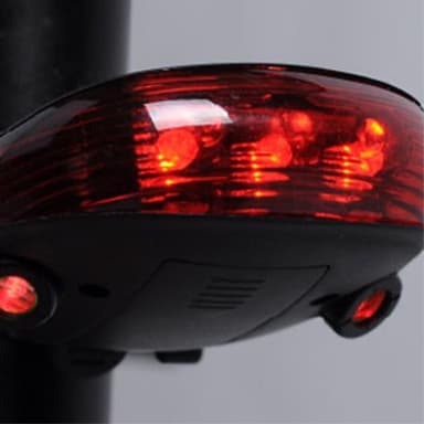 Cykel 5-LED Parallell Line Laser Bakljus Universal Vattentät