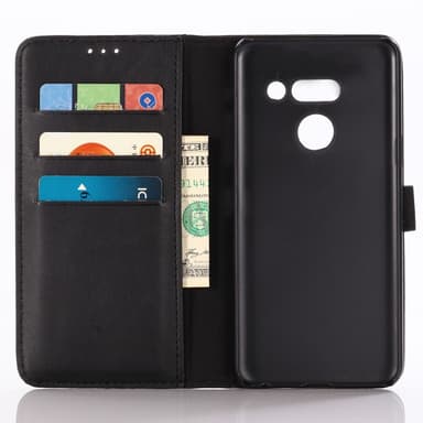 LG G8 ThinQ Retro Plånboksfodral - Svart