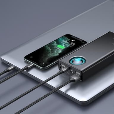BASEUS Powerbank 30000mAh Snabbladdning 65W 5 Uttag