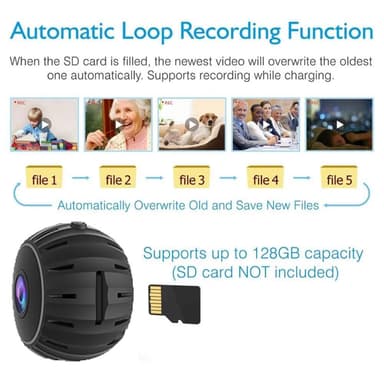 X10 Mini Spy Camera Wireless Wifi IP Home Security Cam HD 1080P