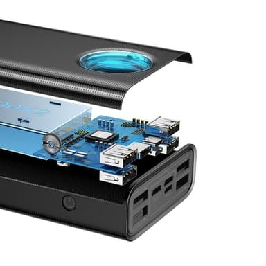 BASEUS Powerbank 30000mAh Snabbladdning 65W 5 Uttag