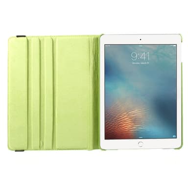 Fodral iPad (2017/2018) / iPad Air, 360 rotation Blommor - Grön