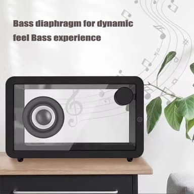M8 Transparent Bluetooth-högtalare med RGB-ljus HiFi-ljud Bass Subwoofer