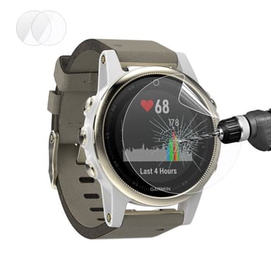 2-pack HAT PRINCE Garmin Fenix 5S Mjuk Nano Super Skärmskydd