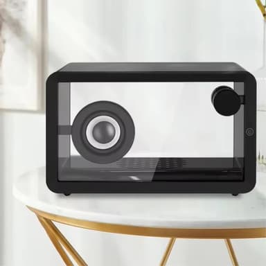 M8 Transparent Bluetooth-högtalare med RGB-ljus HiFi-ljud Bass Subwoofer